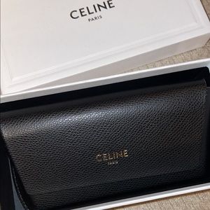 Celine Sunglass case with a cloth LARGE for oversized glasses